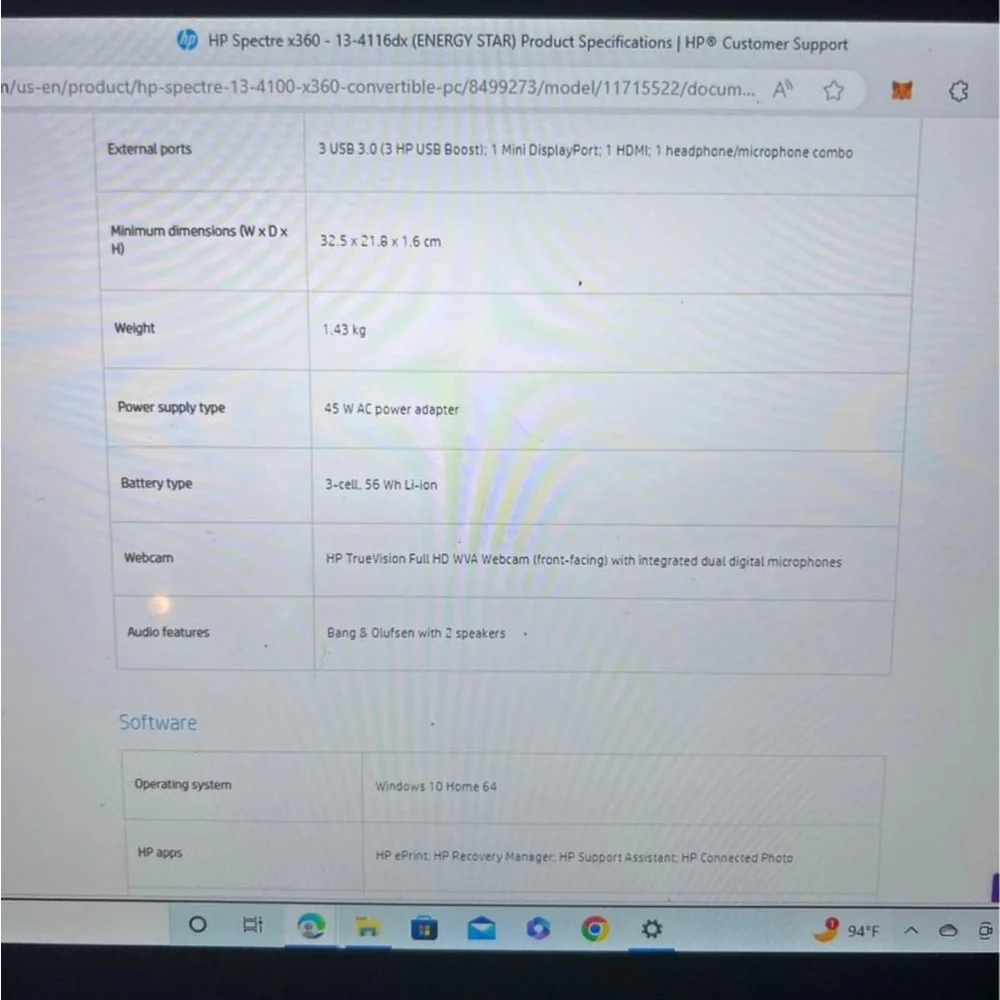Hp spectre x360 13 2-in-1 laptop